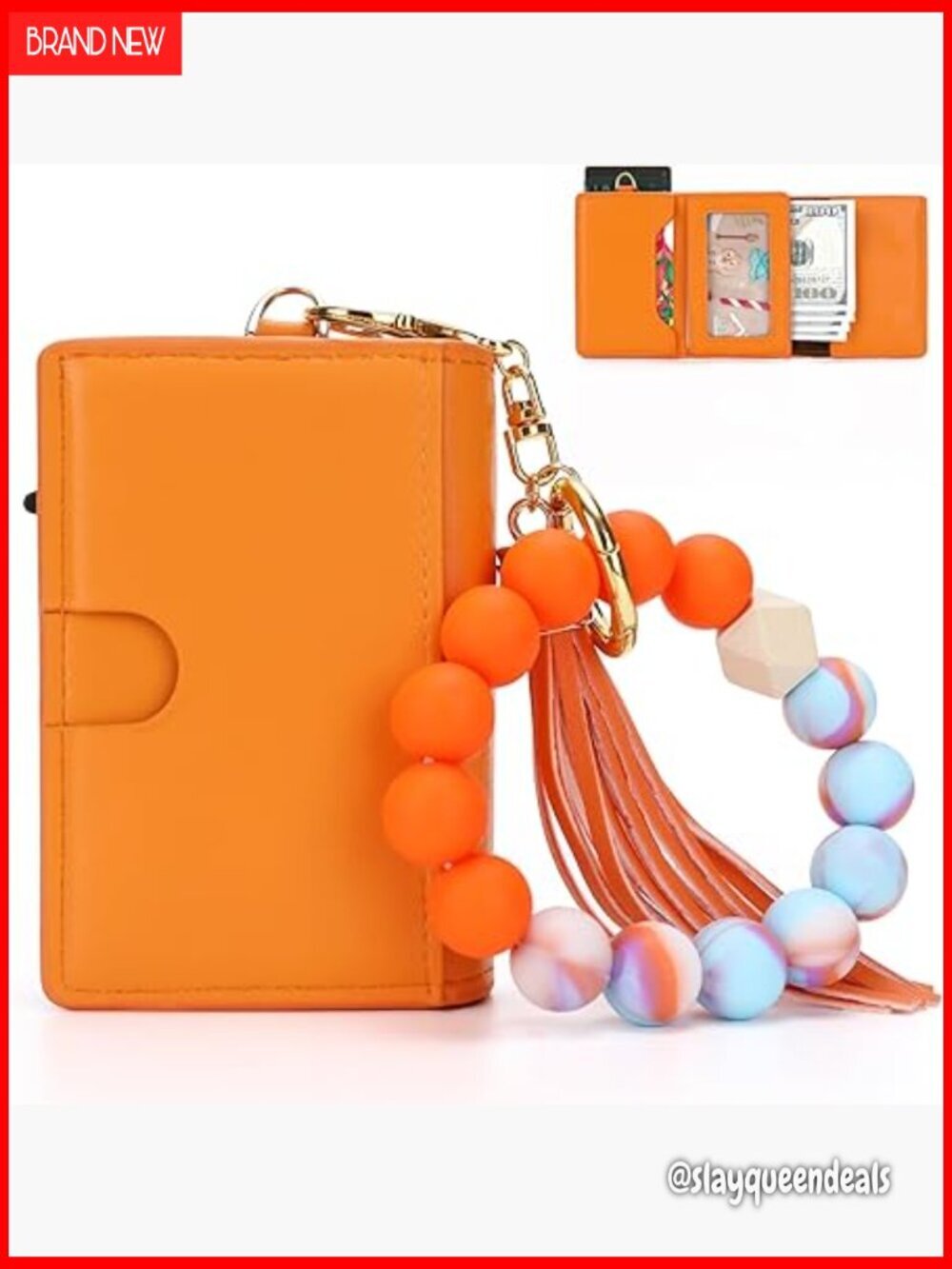 Slim RFID Blocking Leather Wallet with Pop-Up Card Ejector & Coin Purse